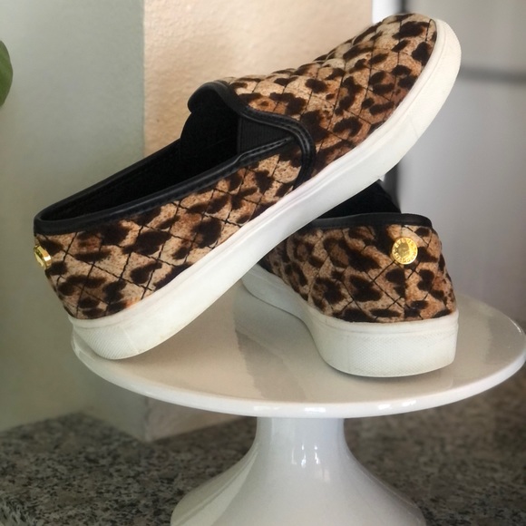 Steve Madden Leopard Canvas Slip Ons Size 3 Offers Welcome - Picture 8 of 8